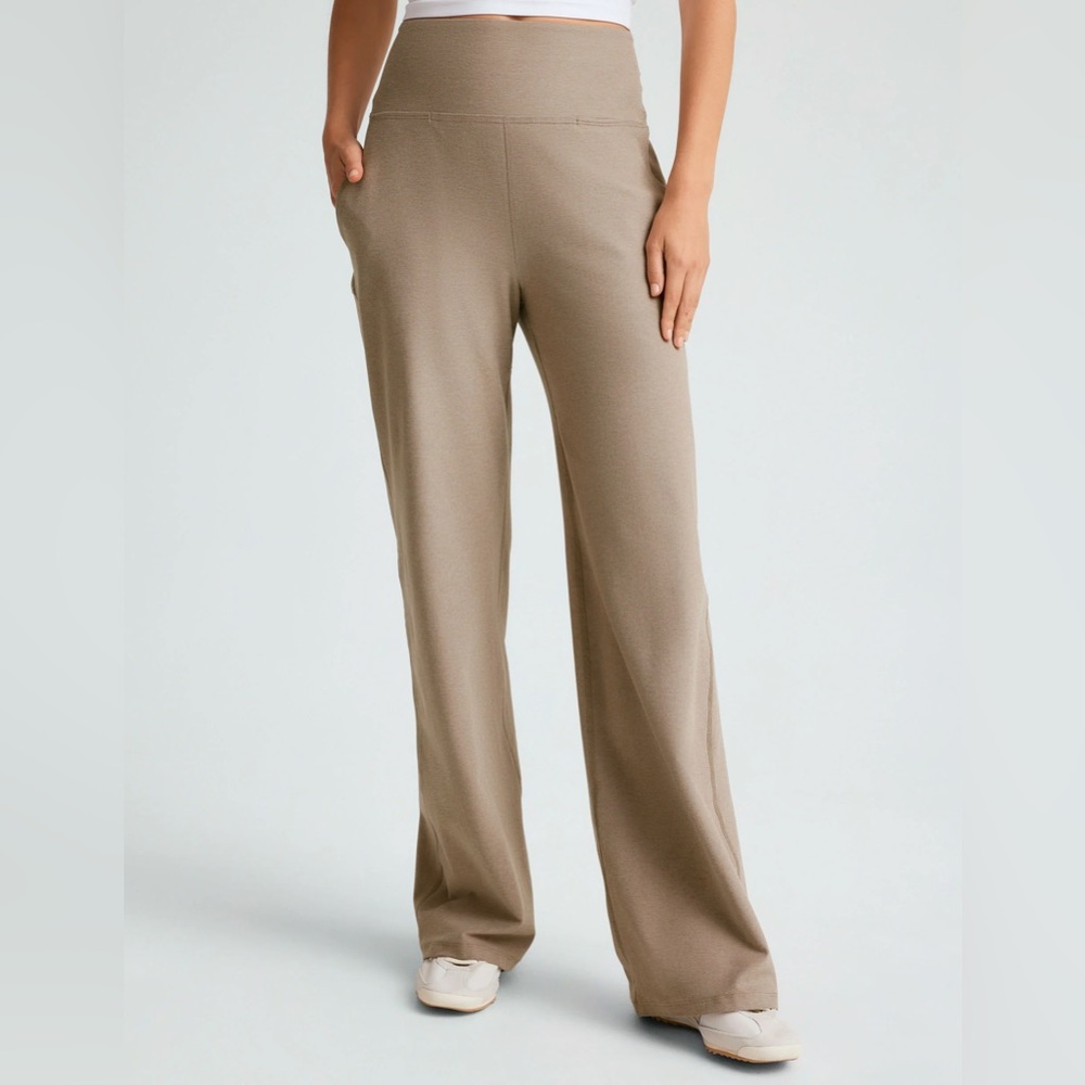 beyond yoga laid back pant birch heather